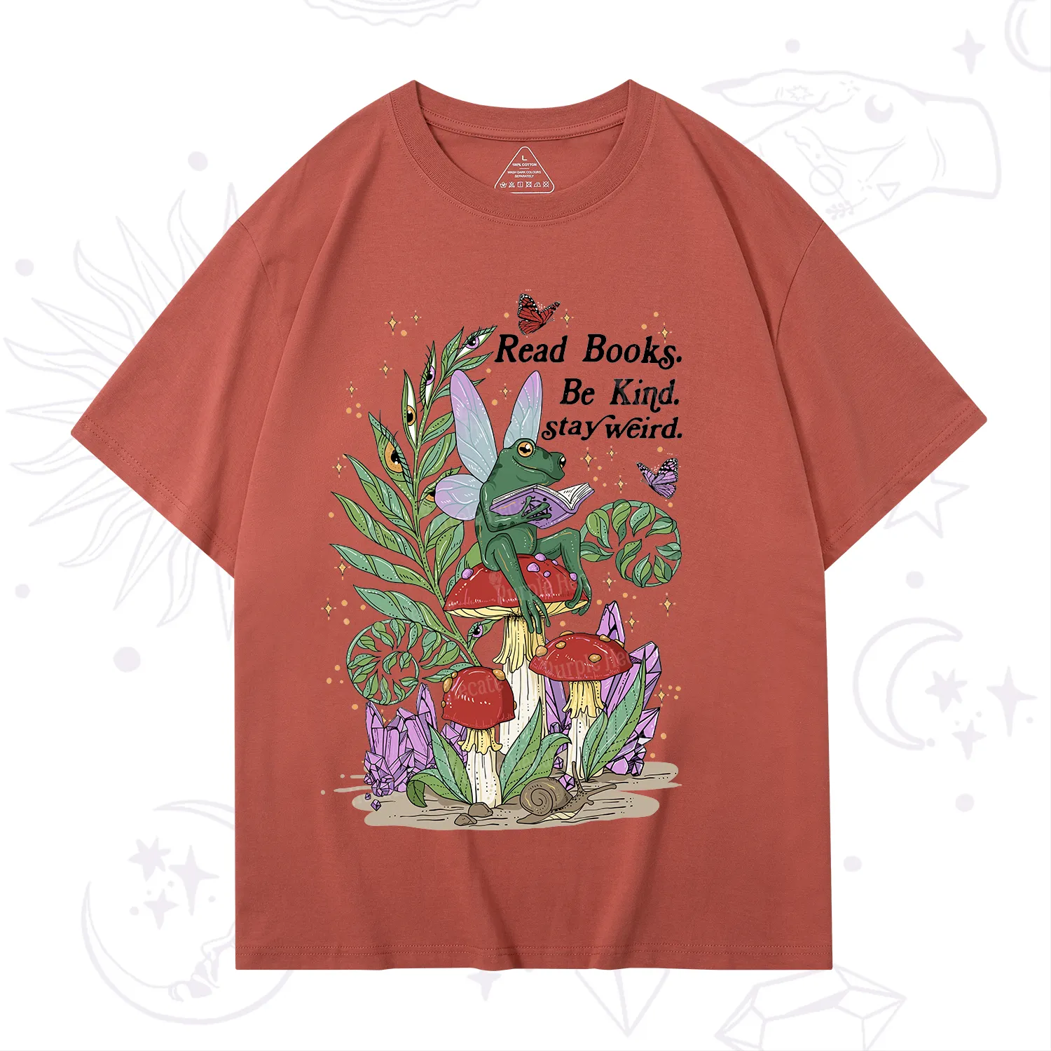 Purplehecate Read Books Be Kind Stay Weird T-Shirt