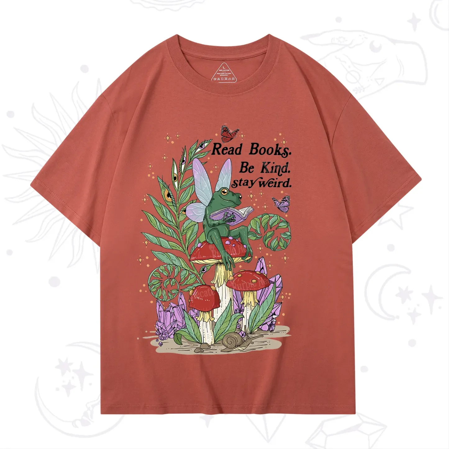 Purplehecate Read Books Be Kind Stay Weird T-Shirt