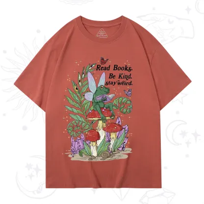Purplehecate Read Books Be Kind Stay Weird T-Shirt