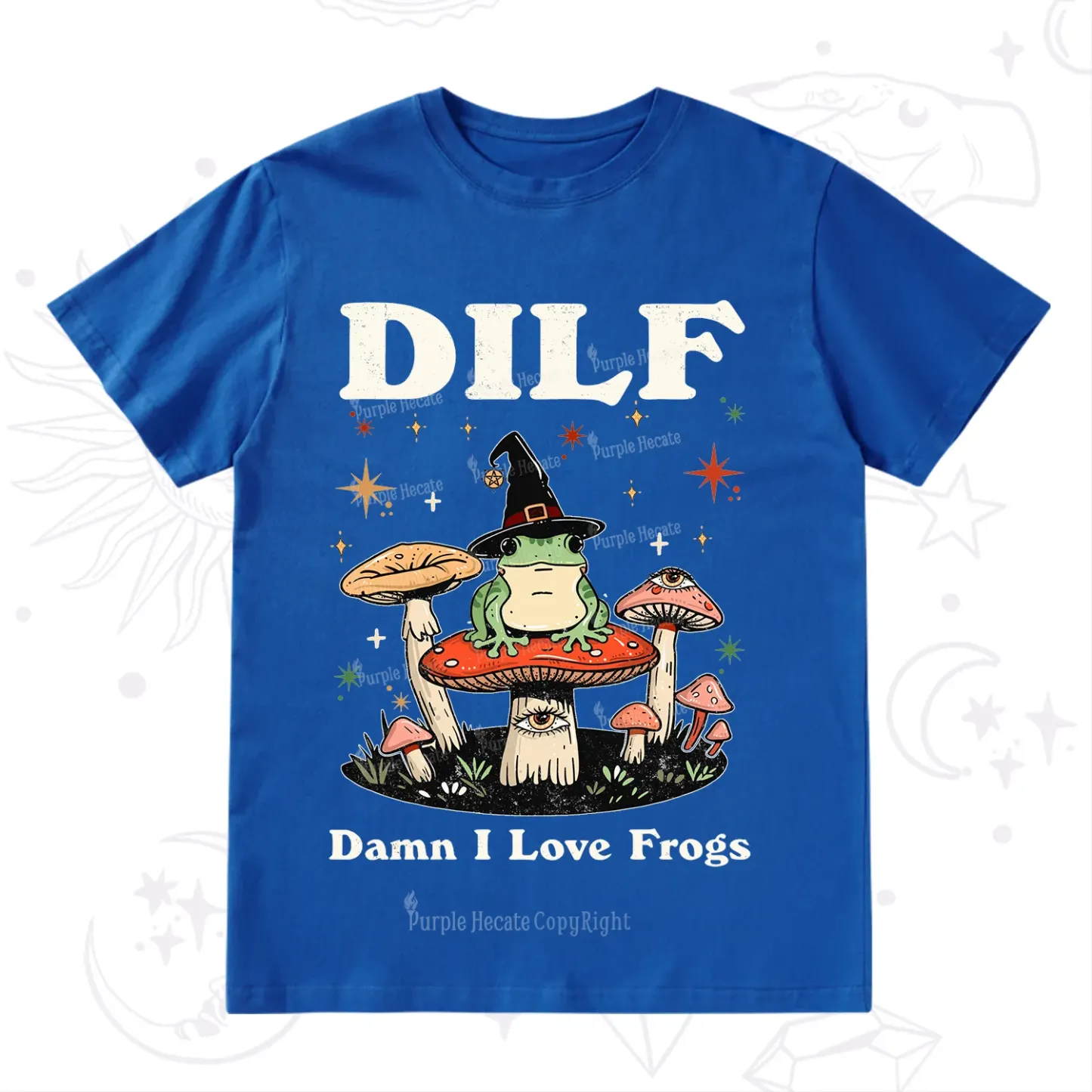 Purplehecate Dilf Damn I Love Frogs T-Shirt