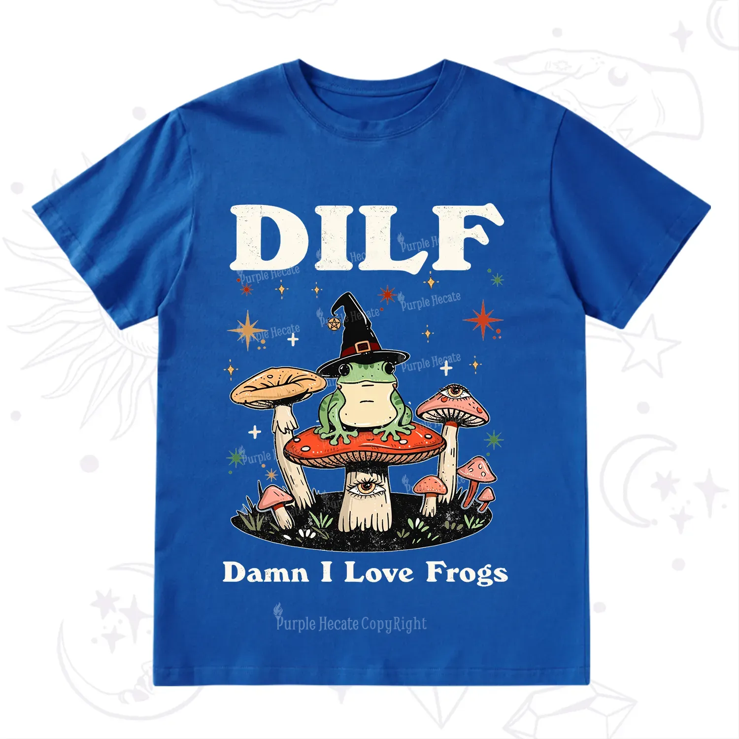 Purplehecate Dilf Damn I Love Frogs T-Shirt