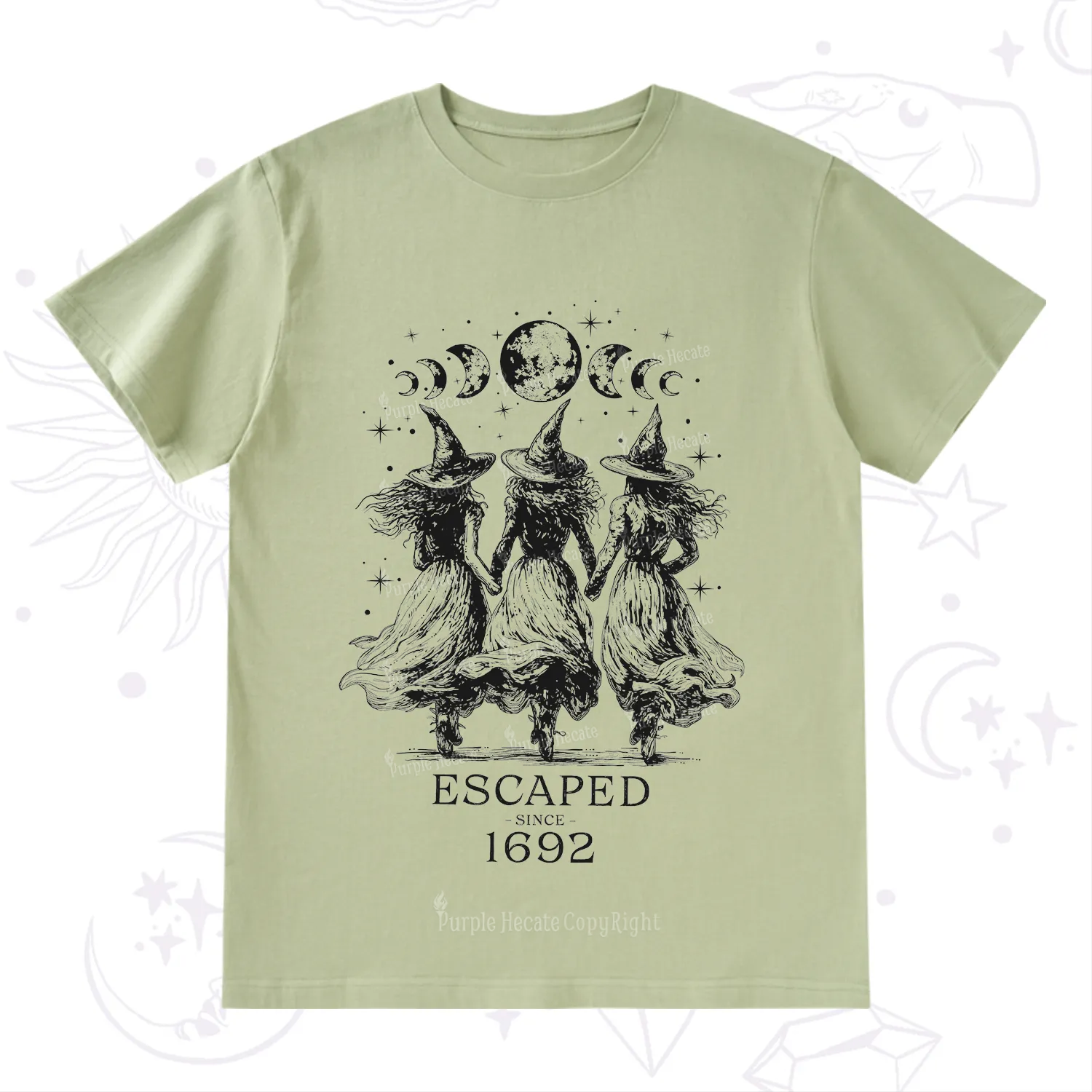 Purplehecate Escaped Since 1692 T-Shirt