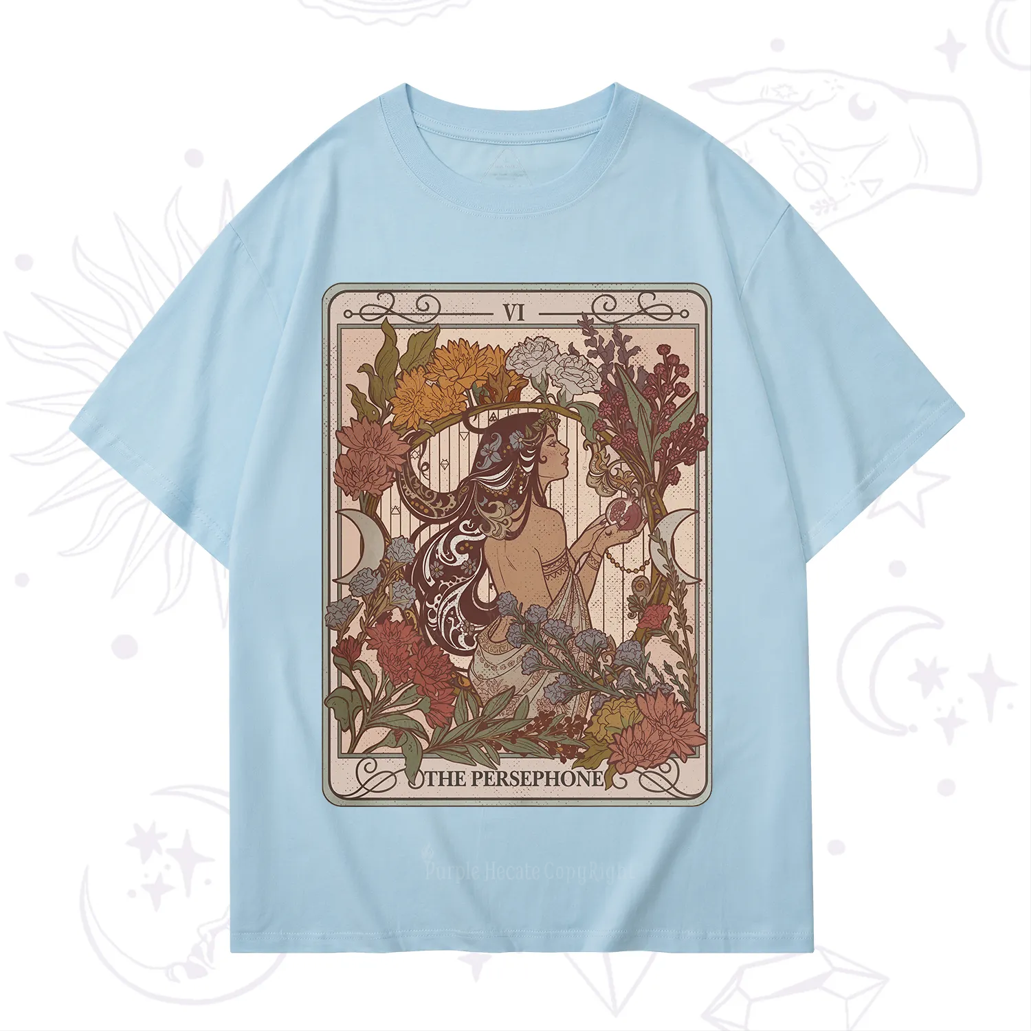 Purplehecate The Persephone Goddess Tarot Card T-Shirt