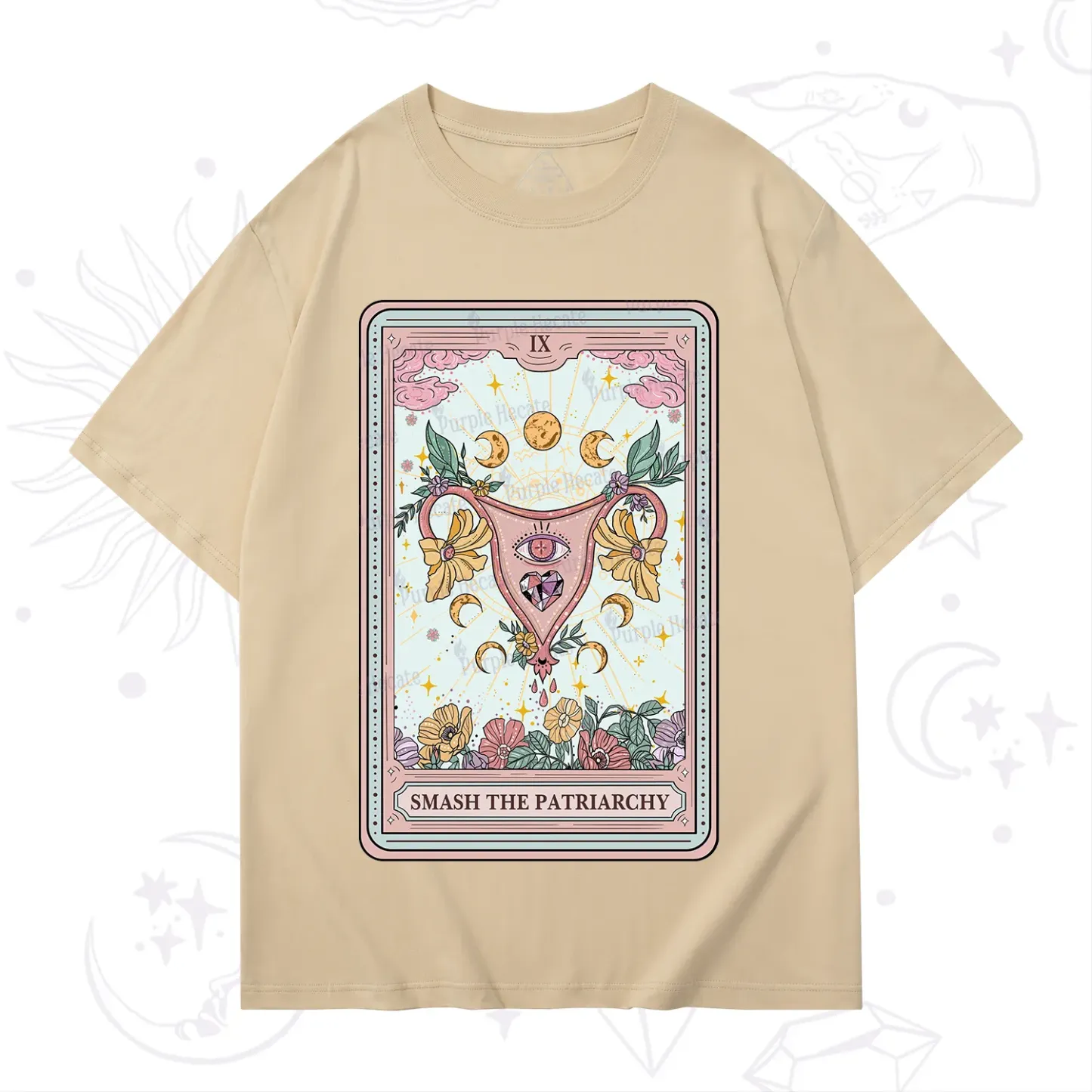 Purplehecate The Smash the Patriarchy Tarot T-Shirt