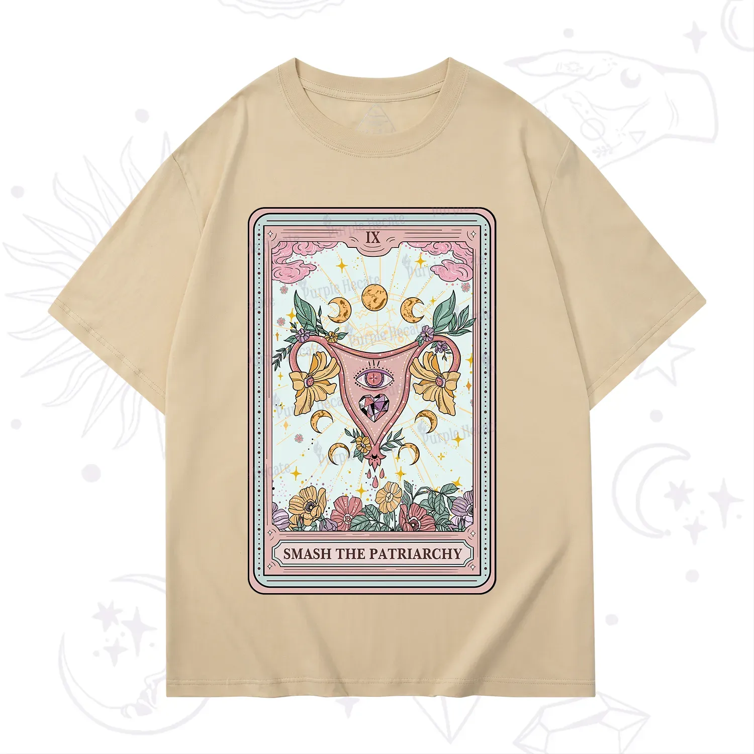 Purplehecate The Smash the Patriarchy Tarot T-Shirt