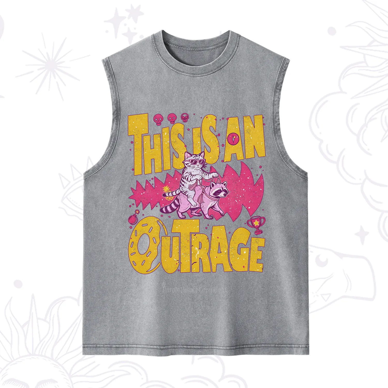 Purplehecate This Is An Outrage Angry Raccoons Washed Tank