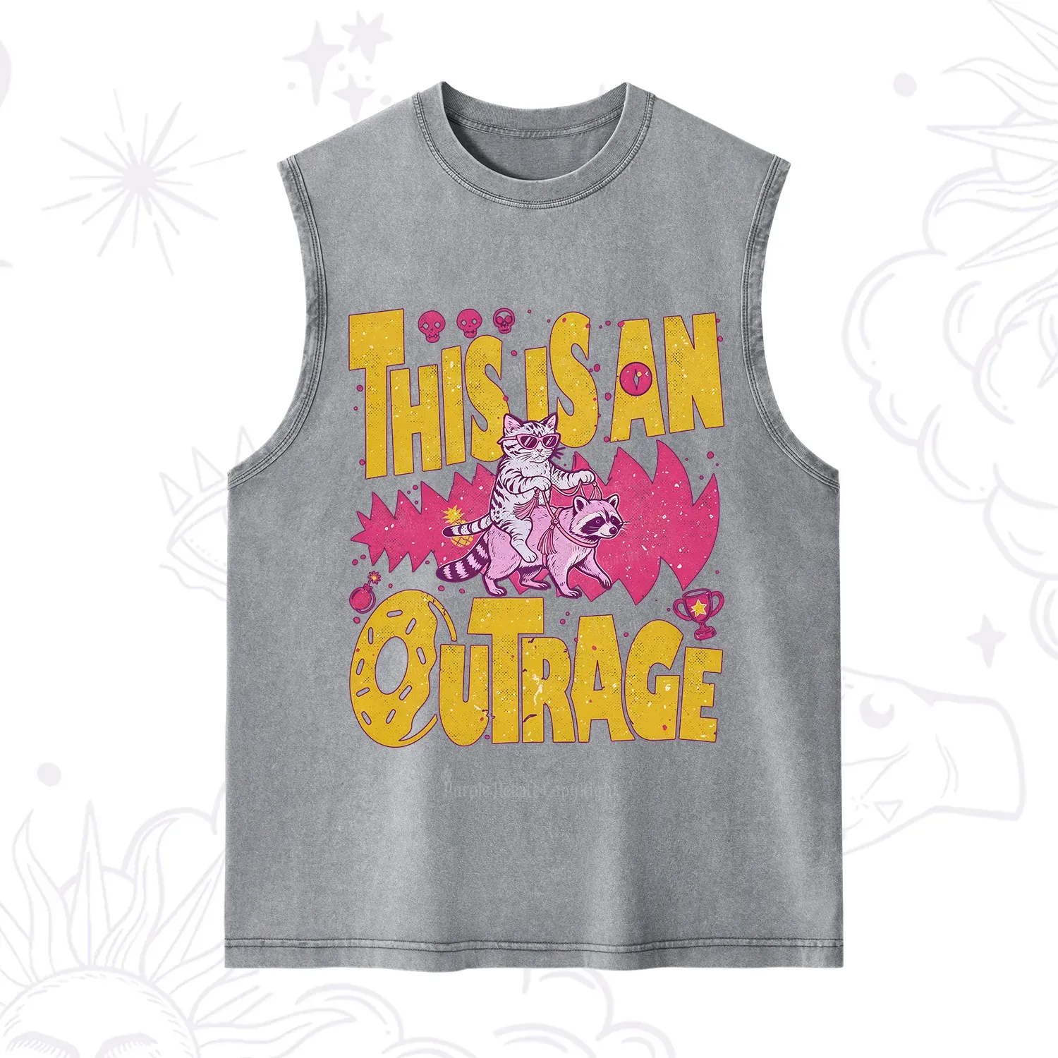 Purplehecate This Is An Outrage Angry Raccoons Washed Tank