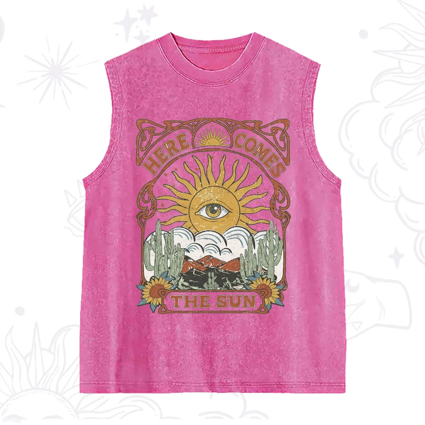 Purplehecate Here Comes The Sun Washed Tank