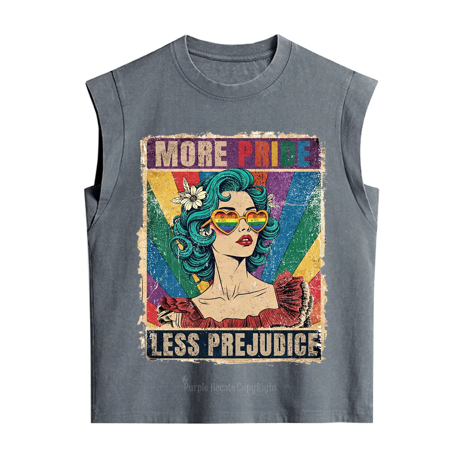 Purplehecate More Pride Less Prejudice Vintage Washed Tank