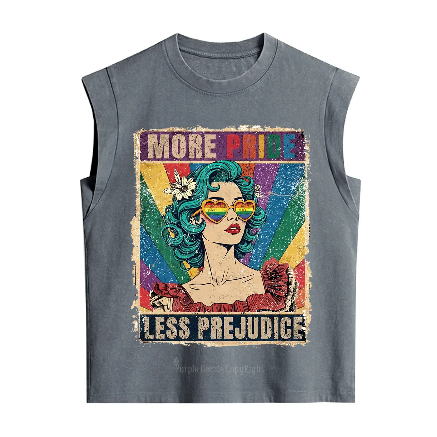 Purplehecate More Pride Less Prejudice Vintage Washed Tank