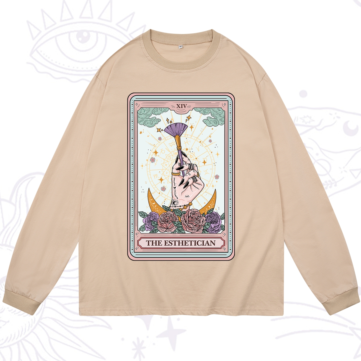 Purplehecate The Esthetician Tarot Card Long Sleeve T-Shirt