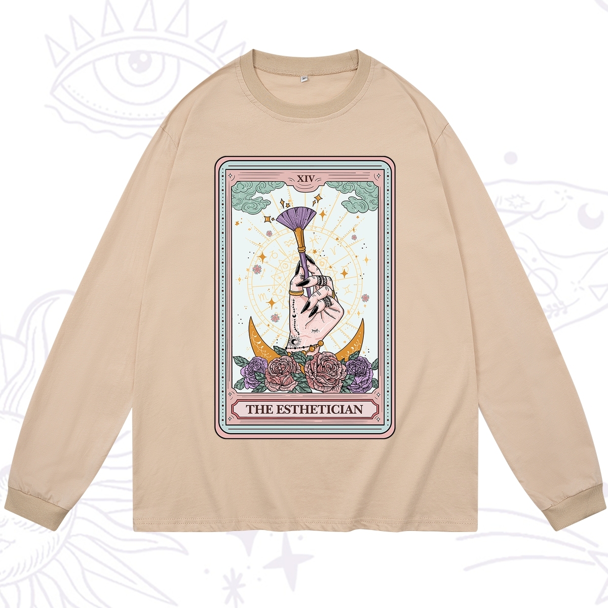 Purplehecate The Esthetician Tarot Card Long Sleeve T-Shirt