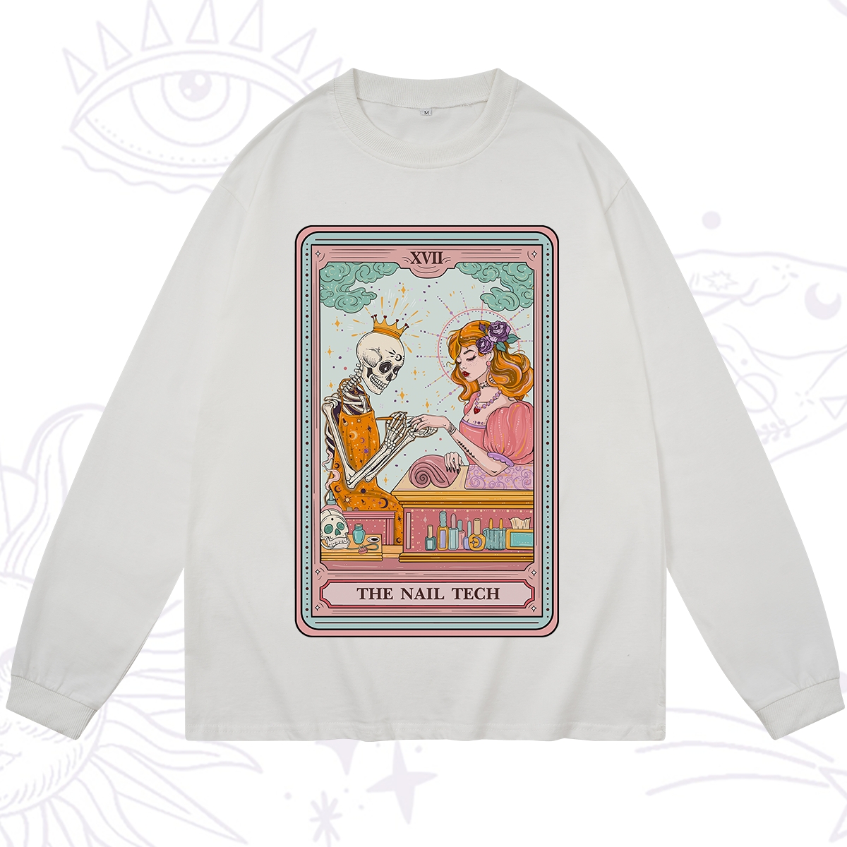 Purplehecate The Nail Tech Life Tarot Long Sleeve T-Shirt