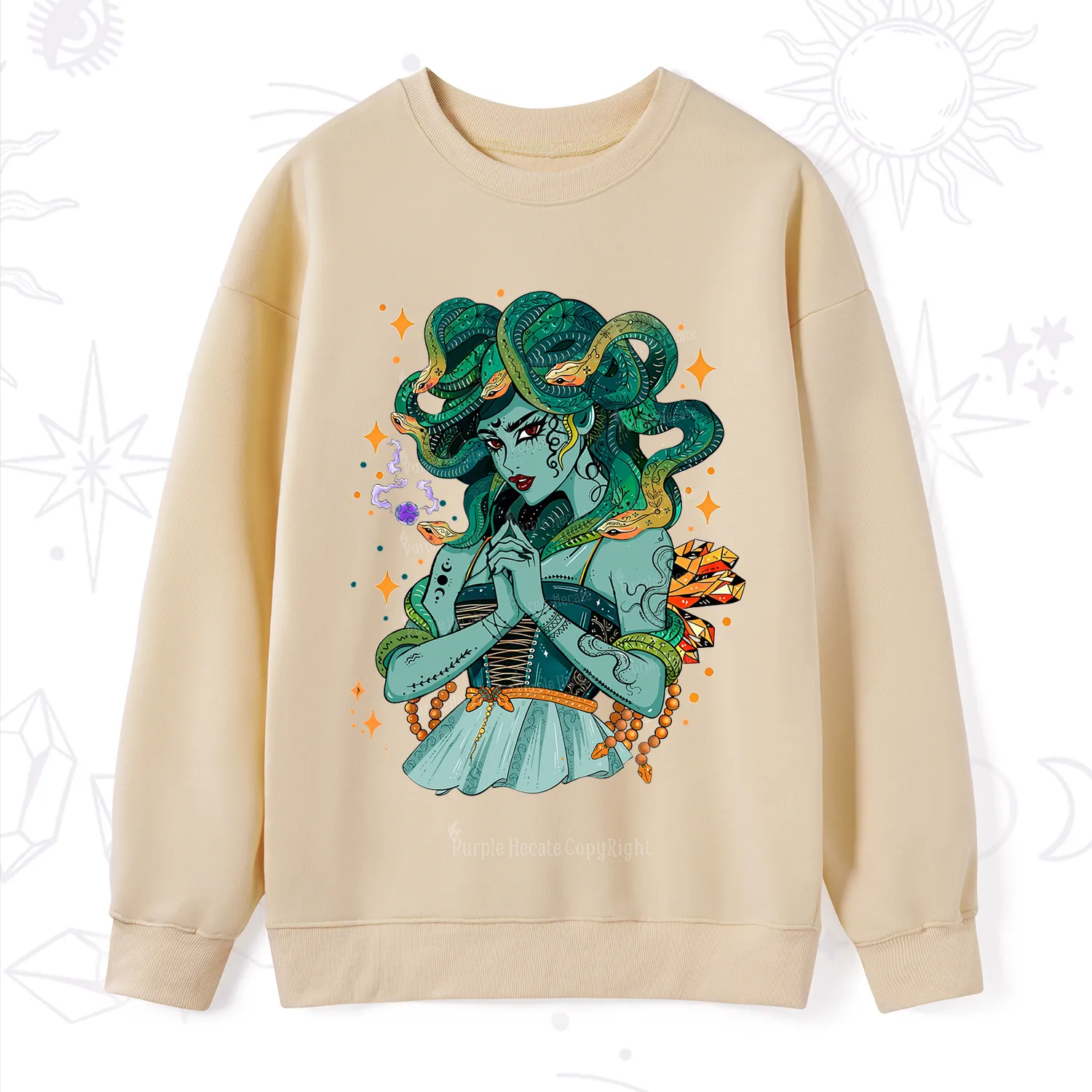 Purplehecate The Gorgon Medusa Sweatshirt