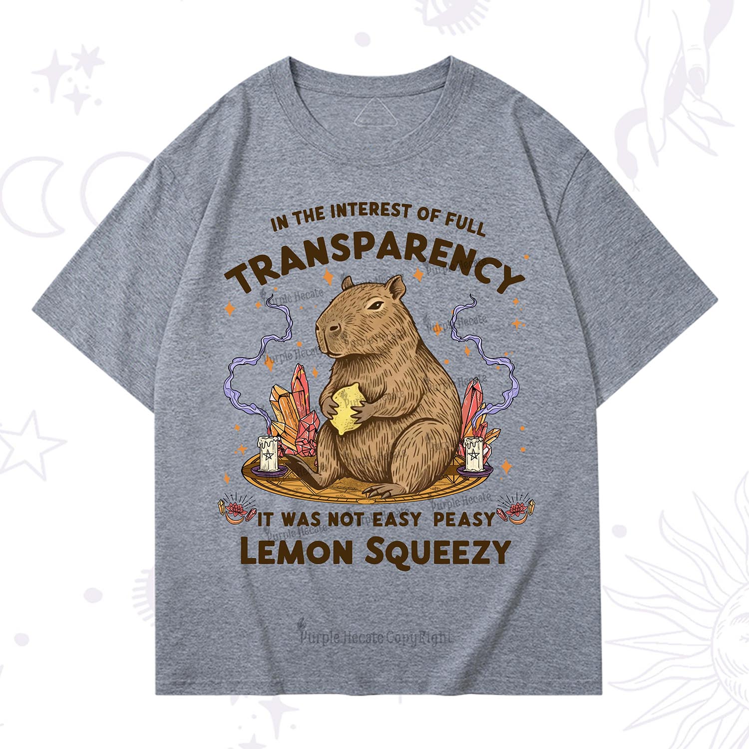 Purplehecate Funny Capybara T-Shirt