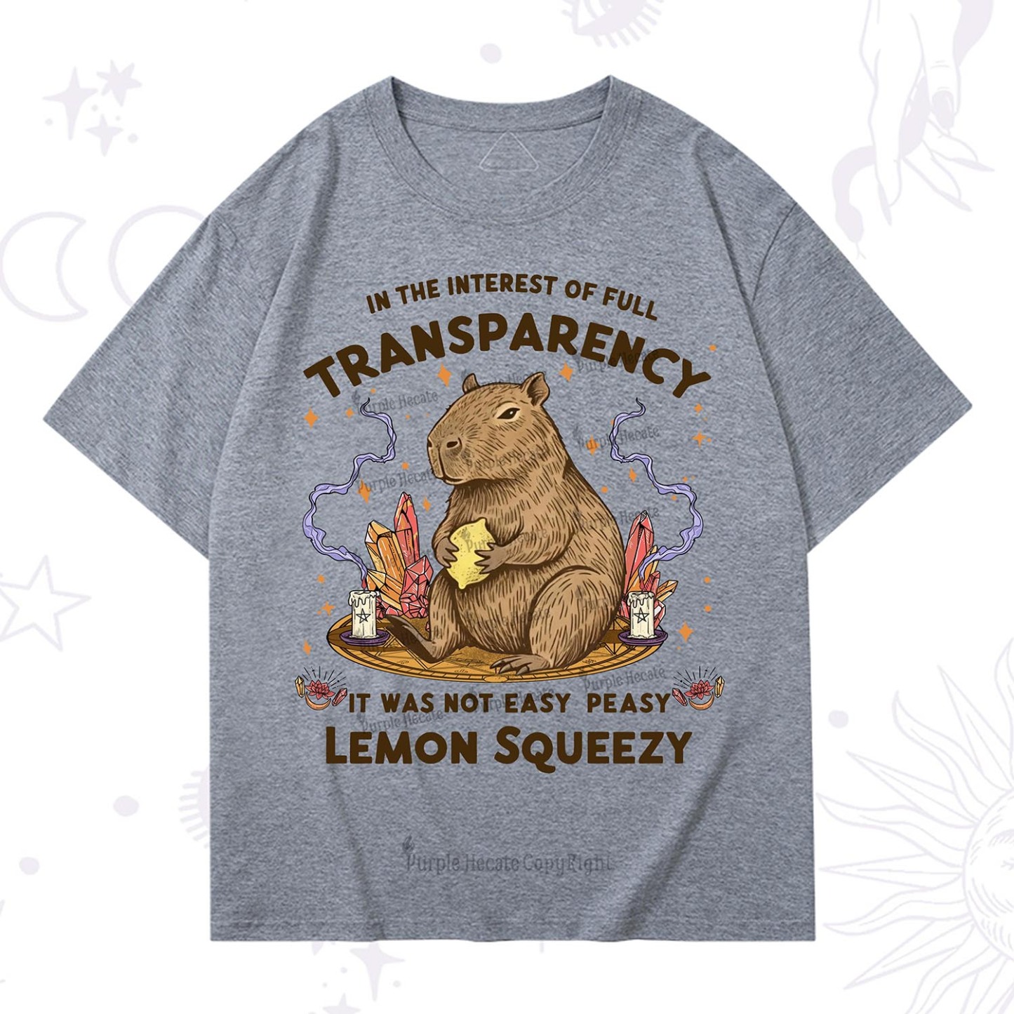 Purplehecate Funny Capybara T-Shirt