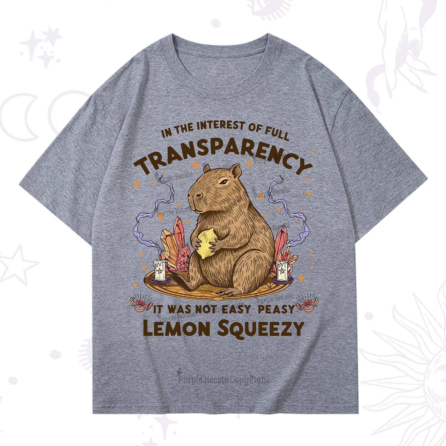 Purplehecate Funny Capybara T-Shirt