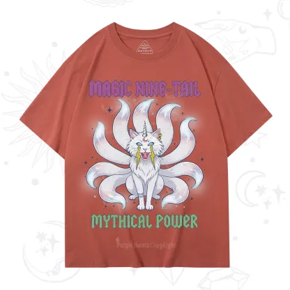 Purplehecate Magic Nine Tail Cat T-Shirt