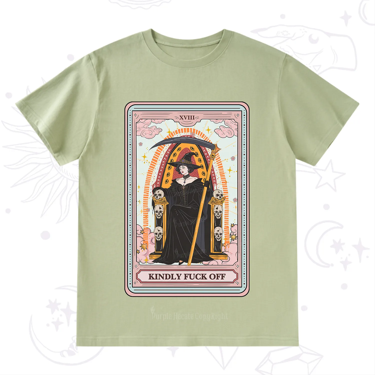 Purplehecate The Kindly Fuck Off Tarot T-Shirt