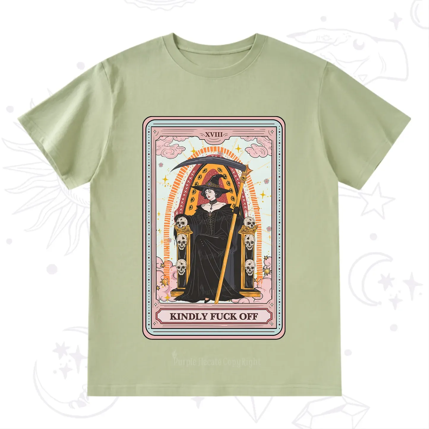 Purplehecate The Kindly Fuck Off Tarot T-Shirt