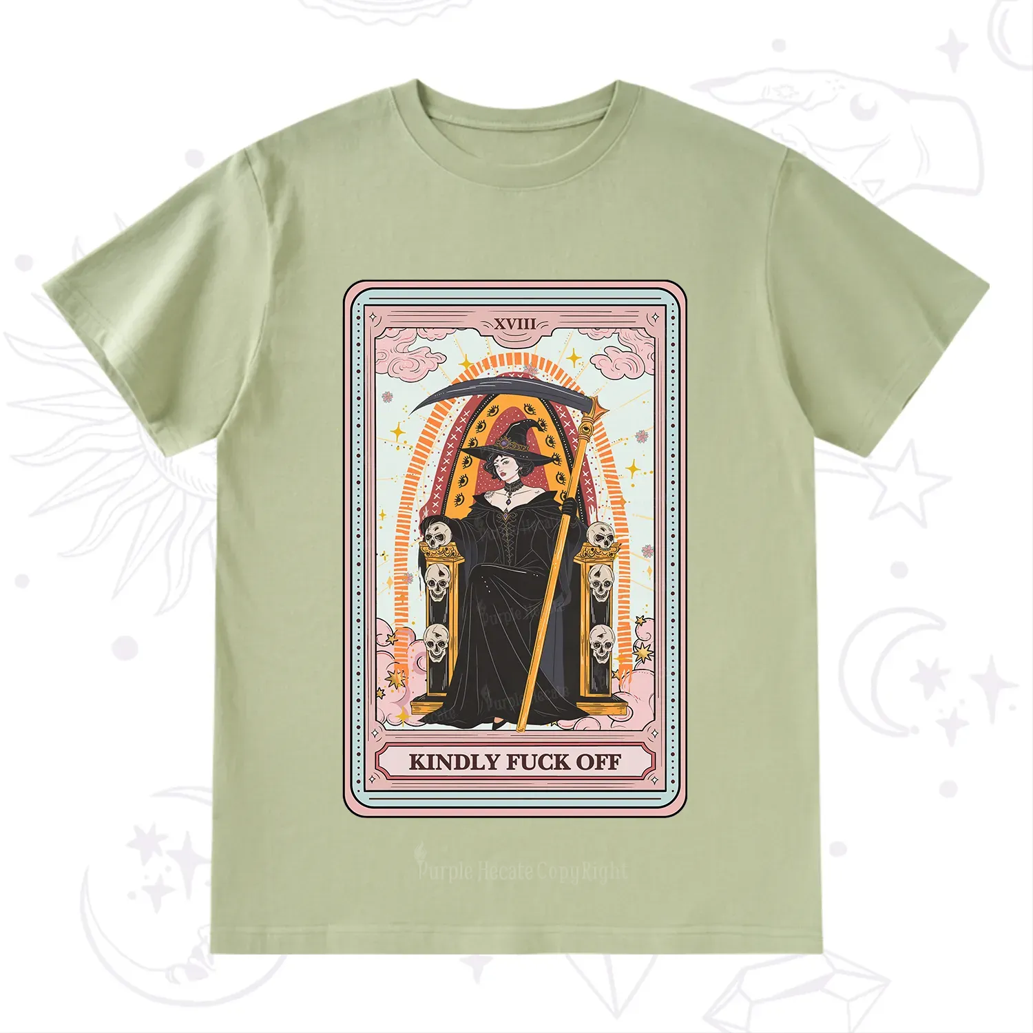 Purplehecate The Kindly Fuck Off Tarot T-Shirt