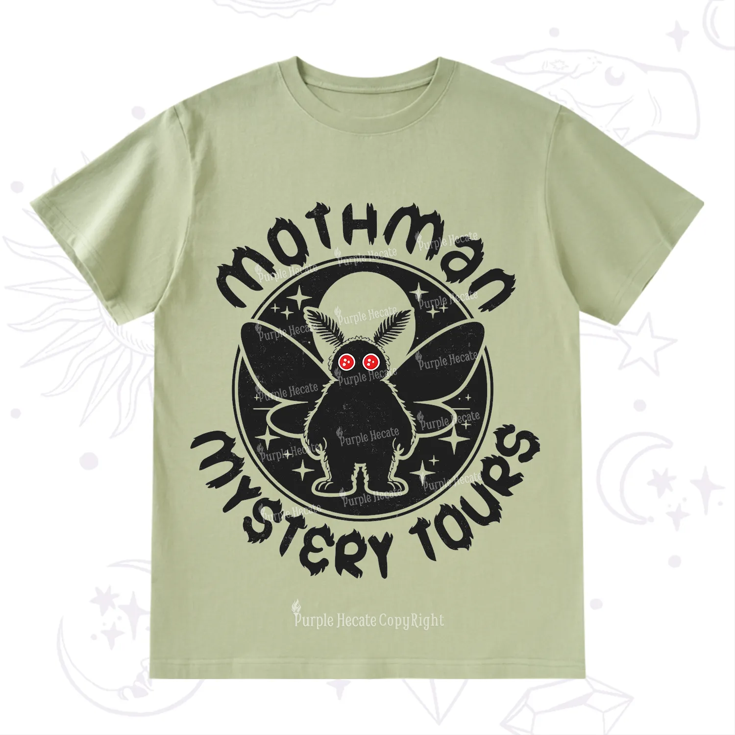 Purplehecate Mothman Mystery Tours T-Shirt
