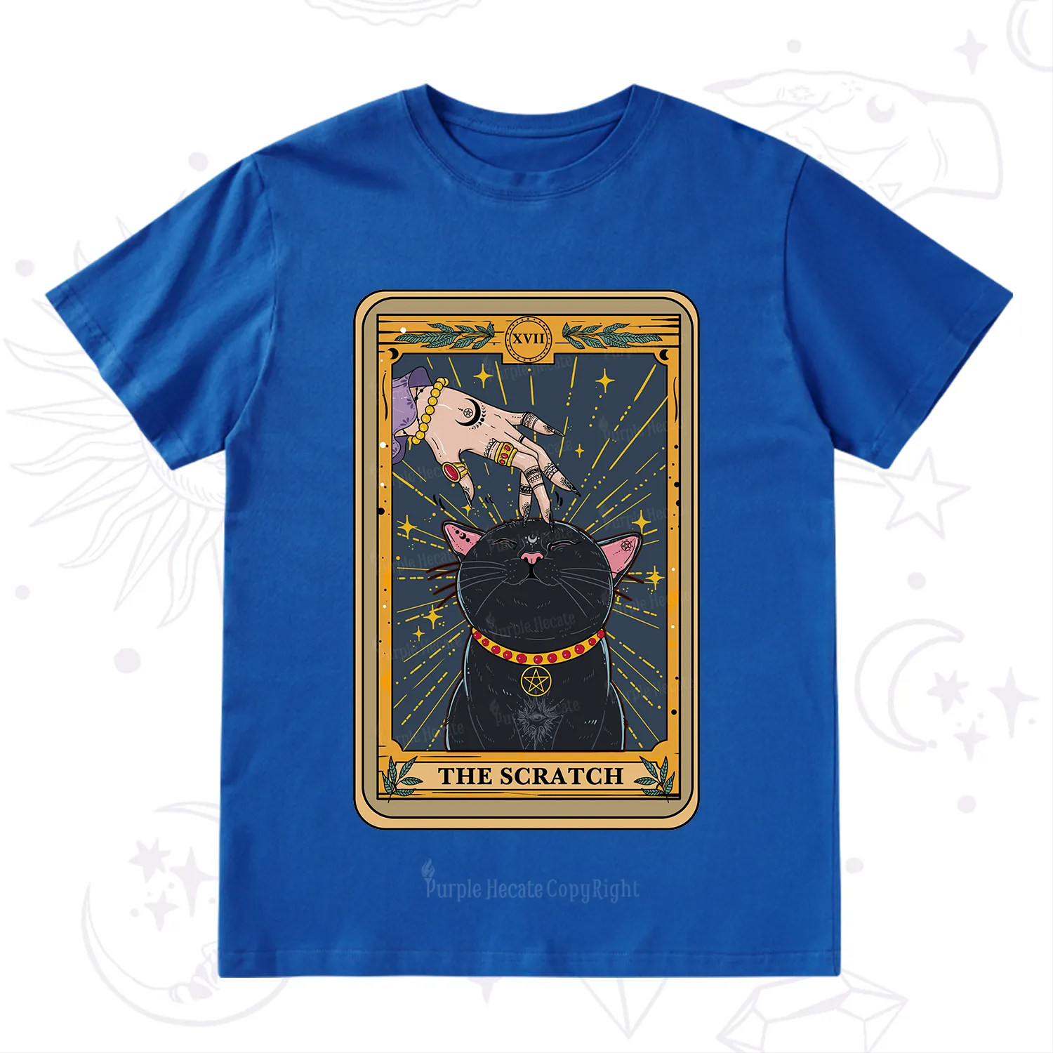 Purplehecate The Scratch Cat Tarot T-Shirt