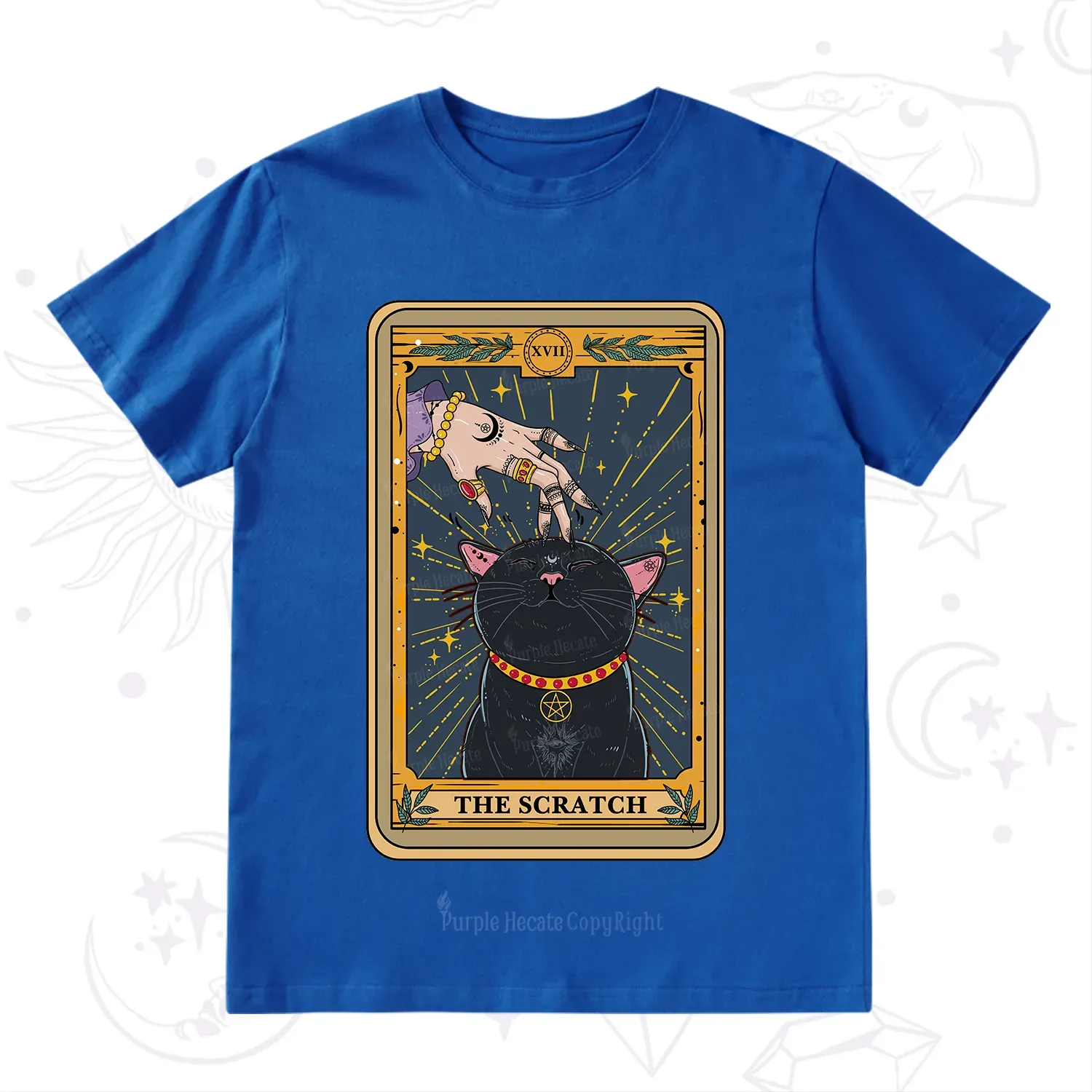 Purplehecate The Scratch Cat Tarot T-Shirt