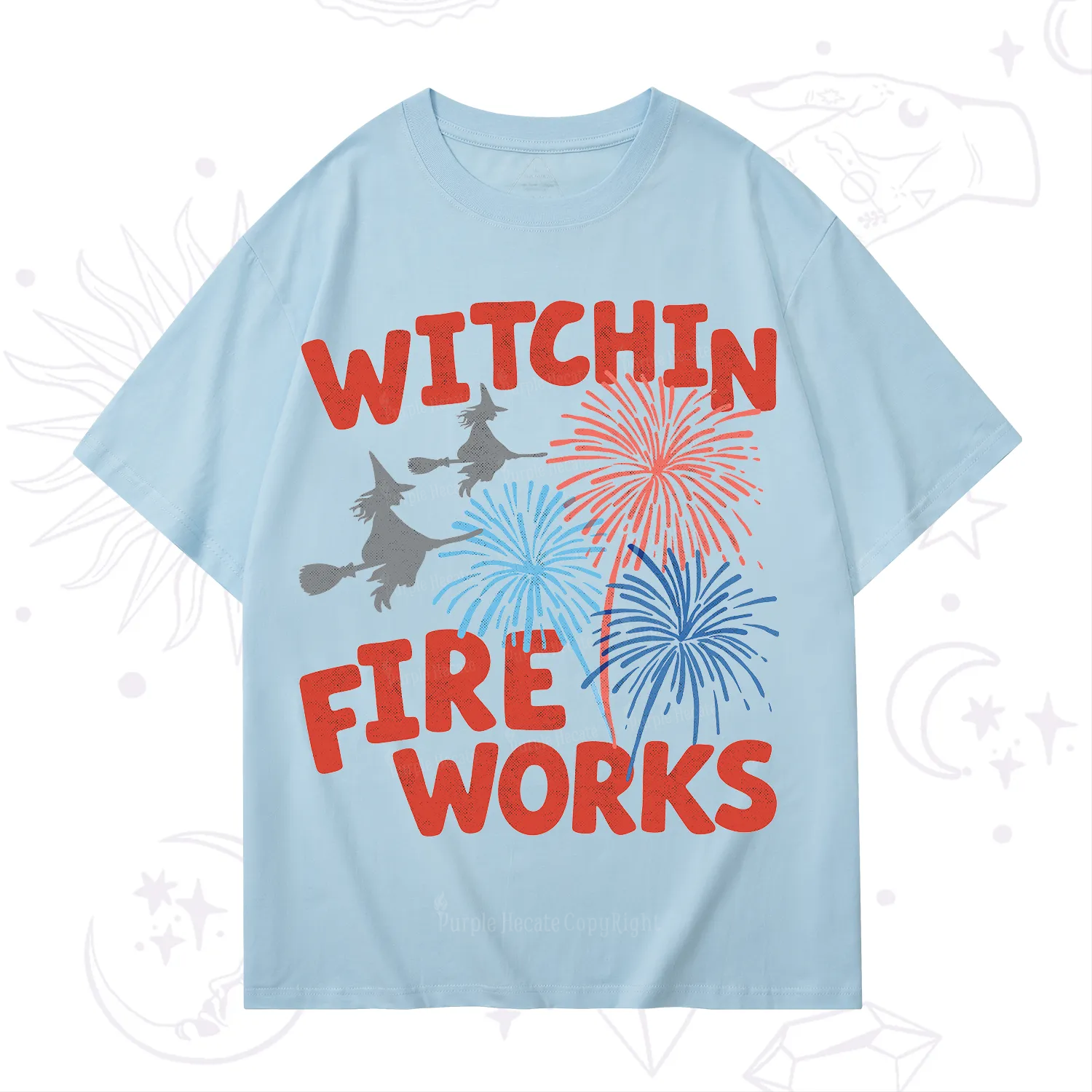 Purplehecate Witchin' Fireworks 4th of July T-Shirt