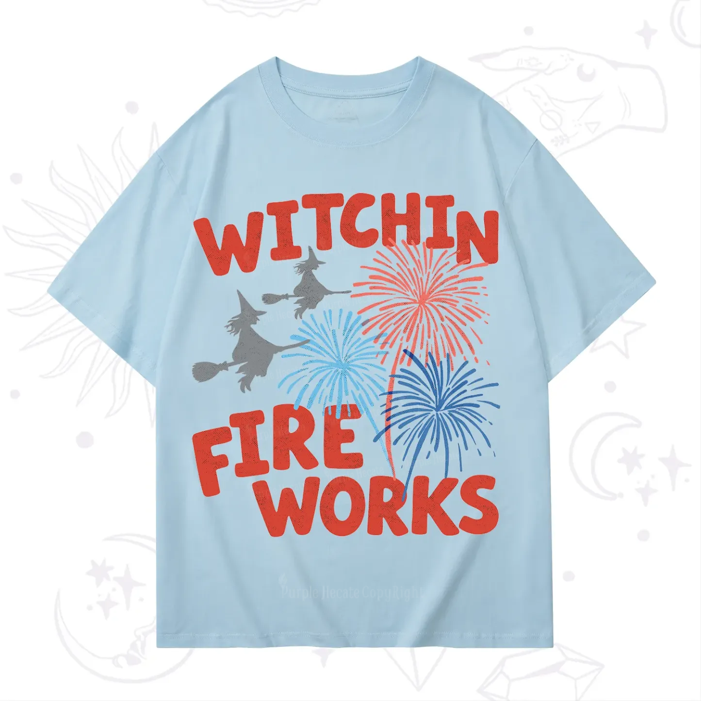 Purplehecate Witchin' Fireworks 4th of July T-Shirt