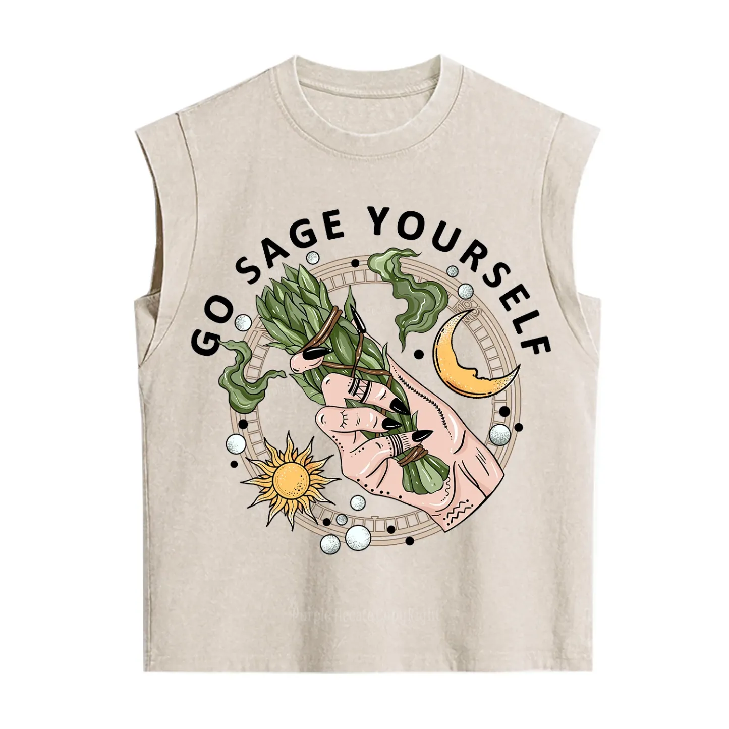 Purplehecate Go Sage Yourself Vintage Washed Tank