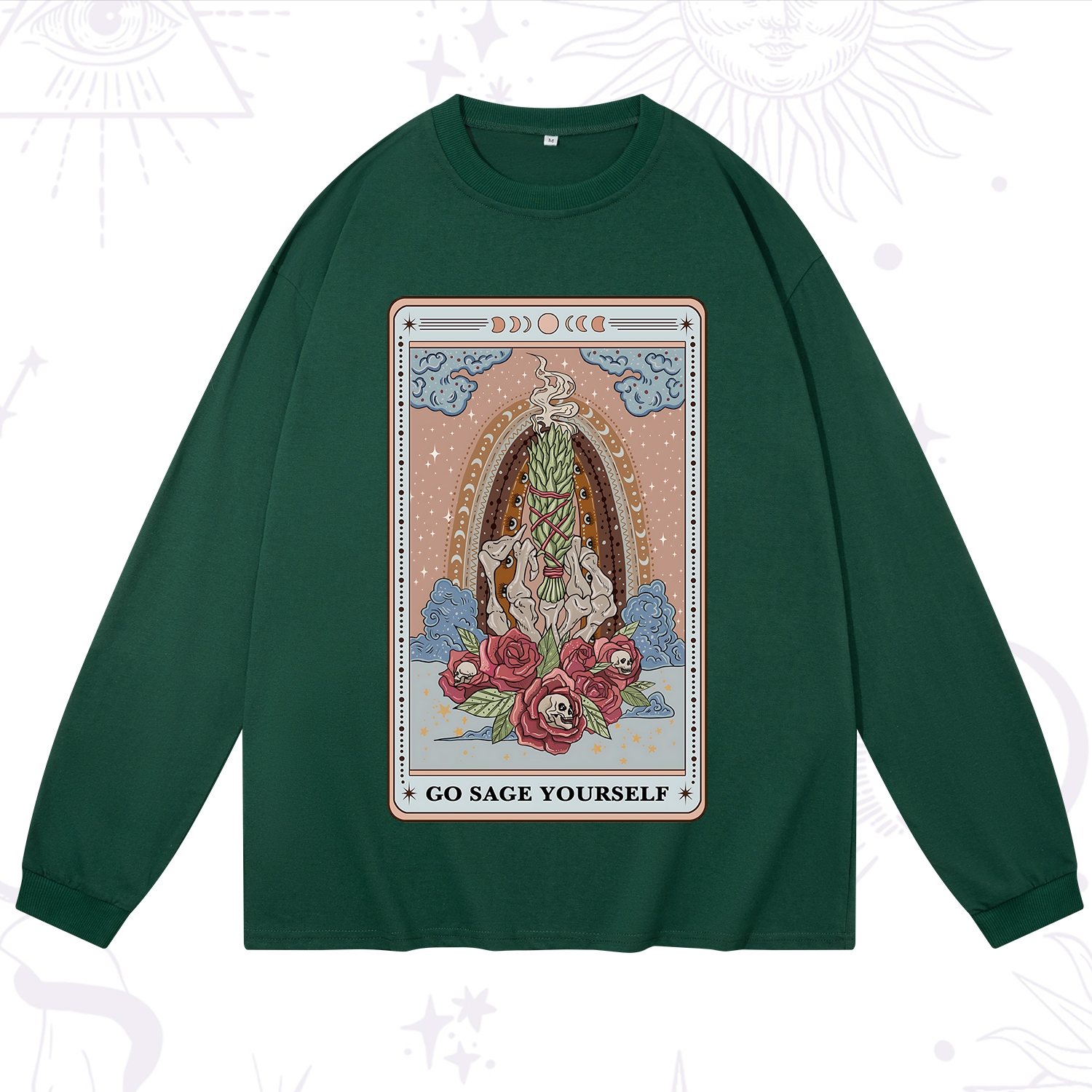 Purplehecate The Go Sage Yourself Tarot Long Sleeve T-Shirt
