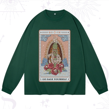 Purplehecate The Go Sage Yourself Tarot Long Sleeve T-Shirt