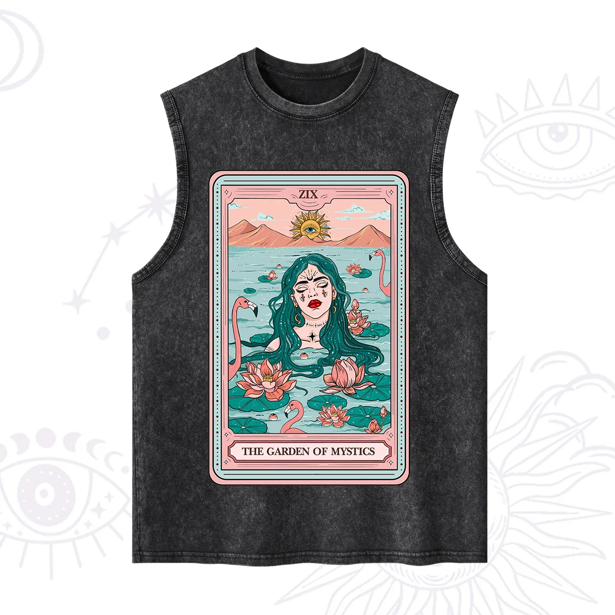 Purplehecate The Garden Of Mystics Tarot Washed Tank