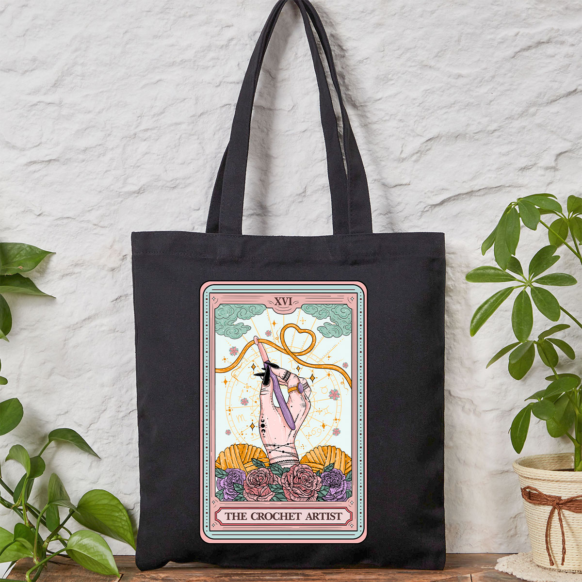Purplehecate The Crochet Artist Tarot Card Tote Bag