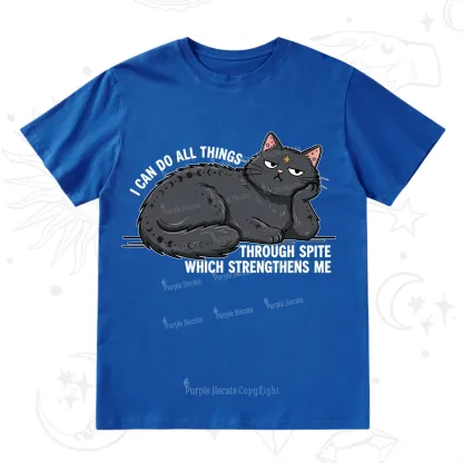 Purplehecate I Can Do All Things Spiteful Cat T-Shirt