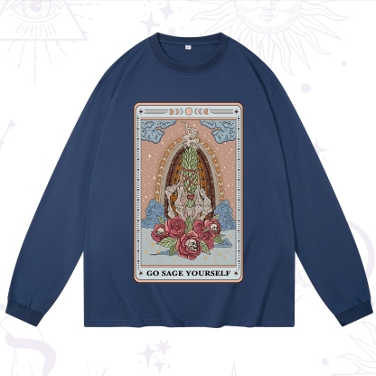 Purplehecate The Go Sage Yourself Tarot Long Sleeve T-Shirt
