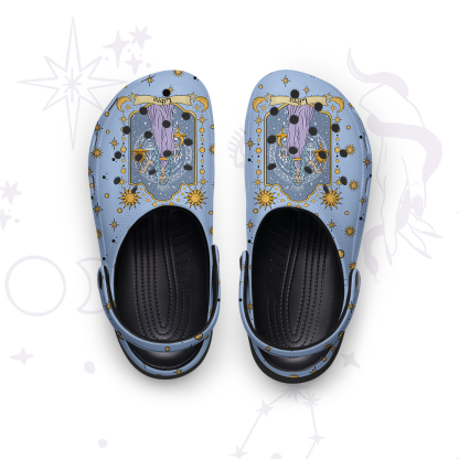 Purplehecate Libra Zodiac Rubber Clogs