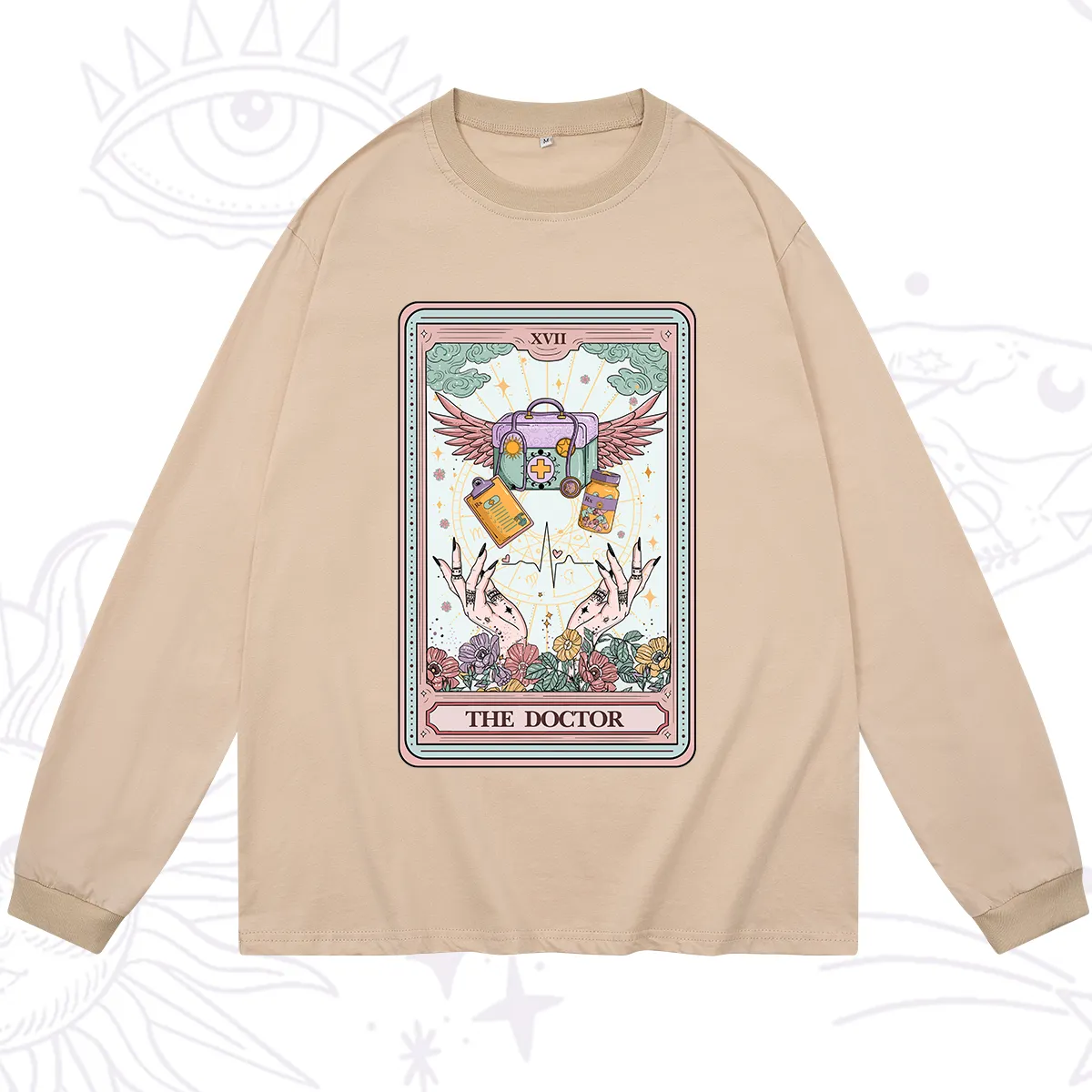 Purplehecate The Doctor Tarot Long Sleeve T-Shirt