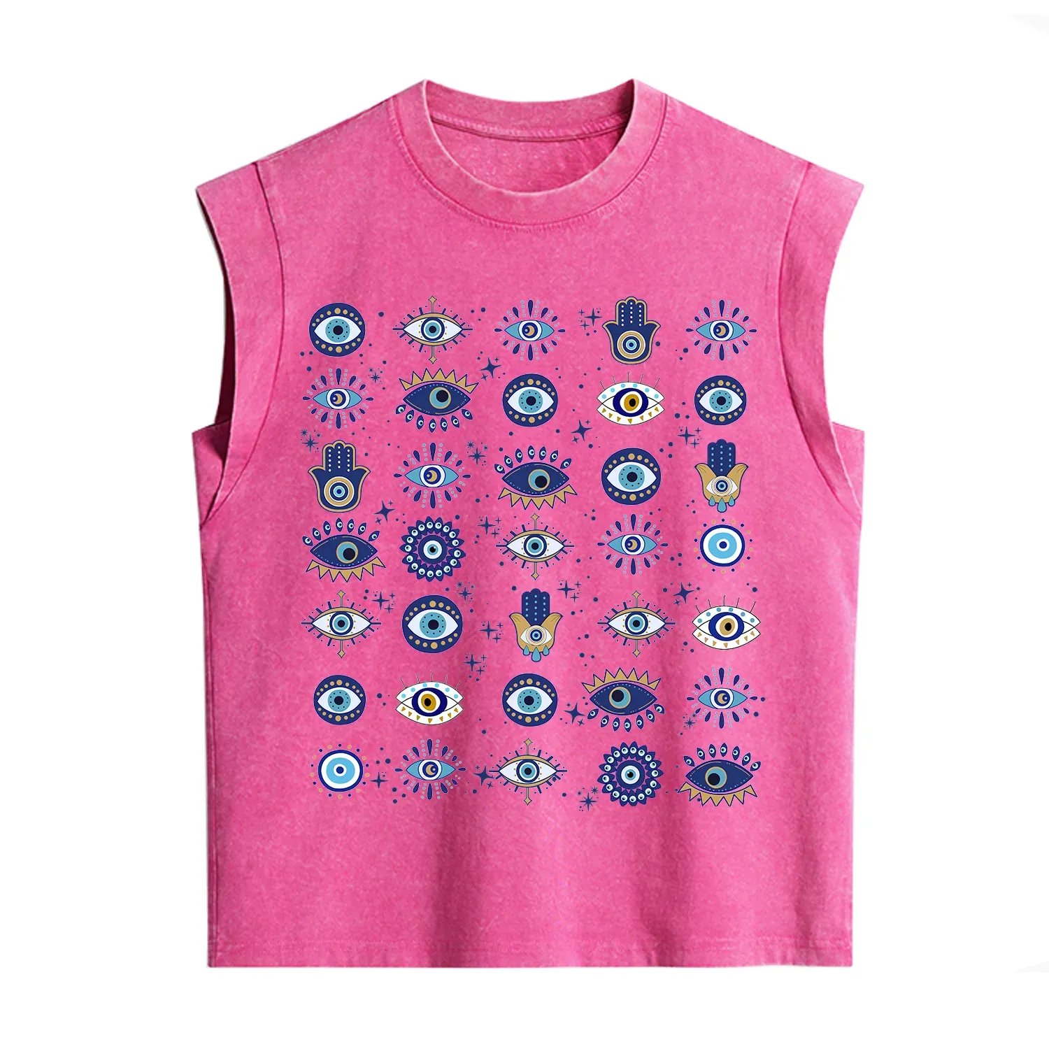 Purplehecate Evil Eye Protection Vintage Washed Tank