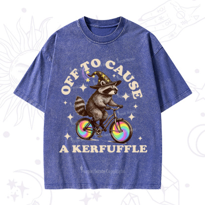 Purplehecate Off To Cause A Kerfuffle Washed T-Shirt