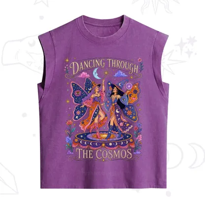 Purplehecate Dancing Through the Cosmos Vintage Washed Tank
