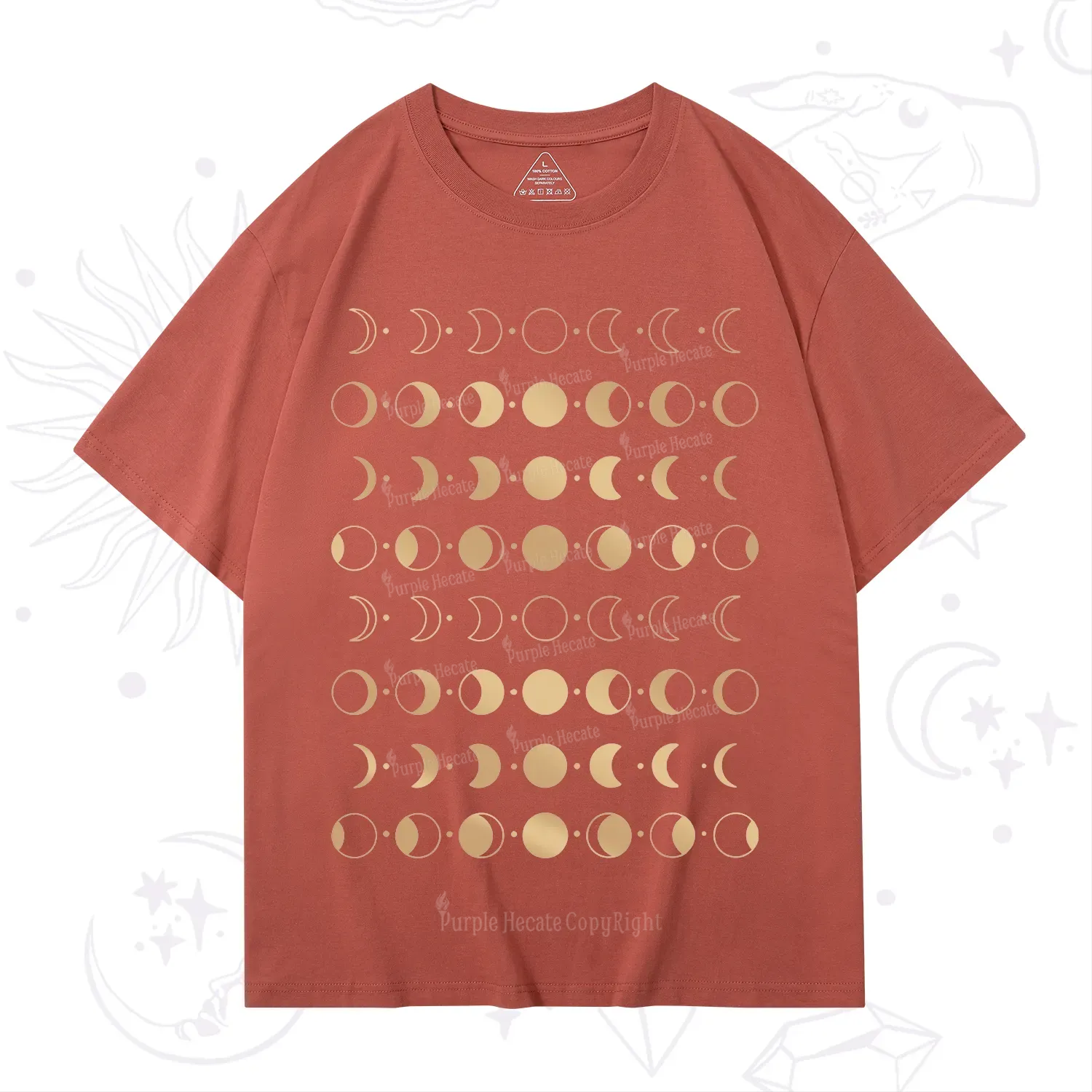 Purplehecate Phases Of Moon T-Shirt