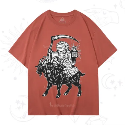 Purplehecate Death Frog Goat Rider T-Shirt
