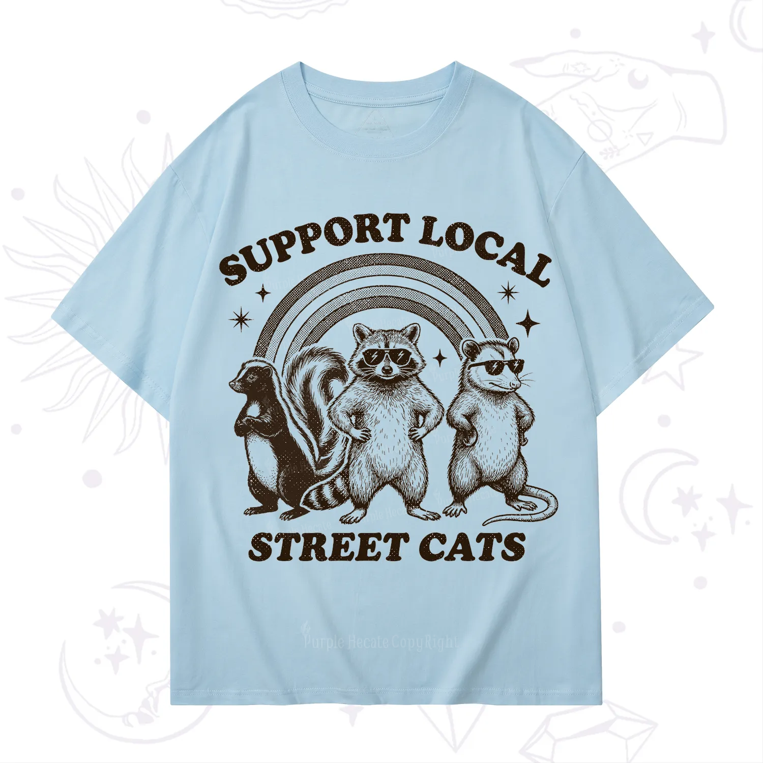 Purplehecate Support your local street cats T-Shirt