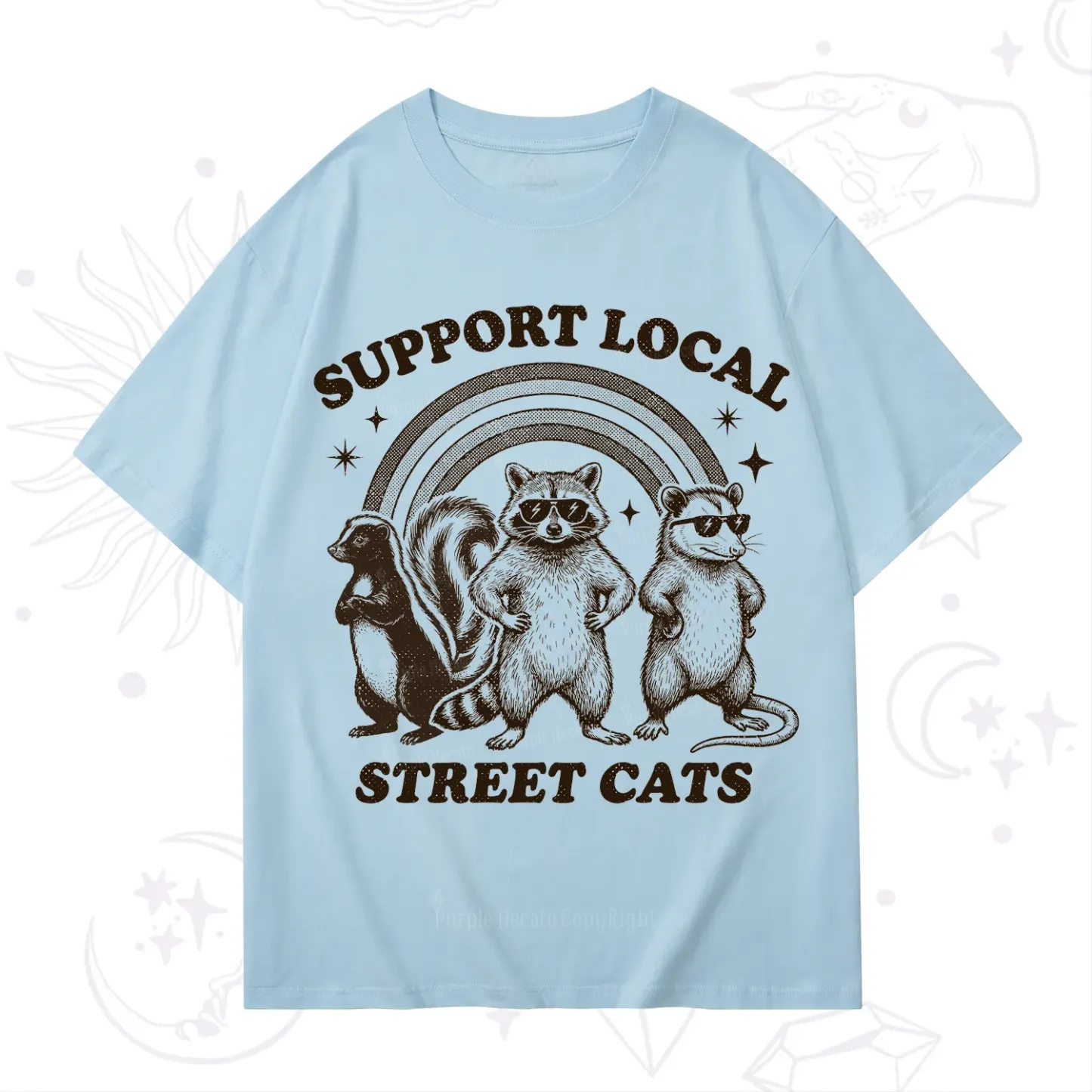 Purplehecate Support your local street cats T-Shirt