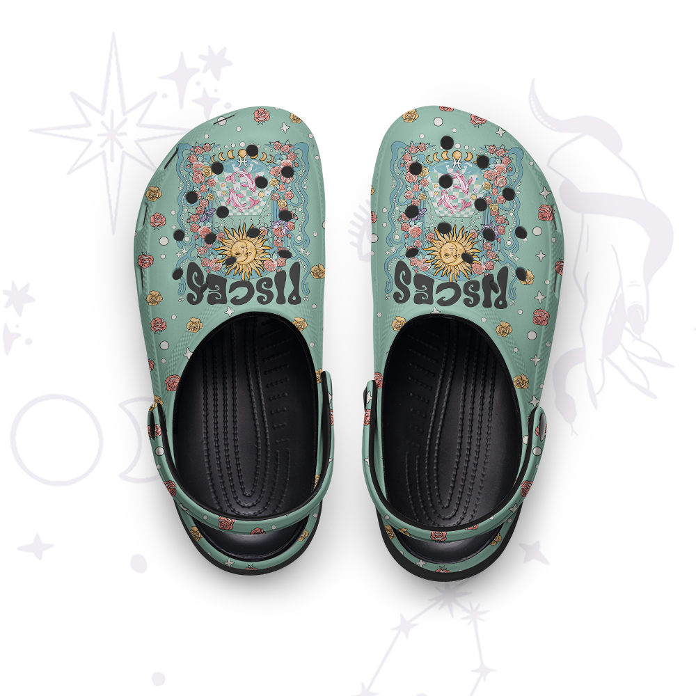 Purplehecate Pisces Spirit Zodiac Rubber Clogs