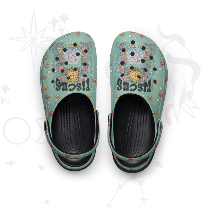 Purplehecate Pisces Spirit Zodiac Rubber Clogs
