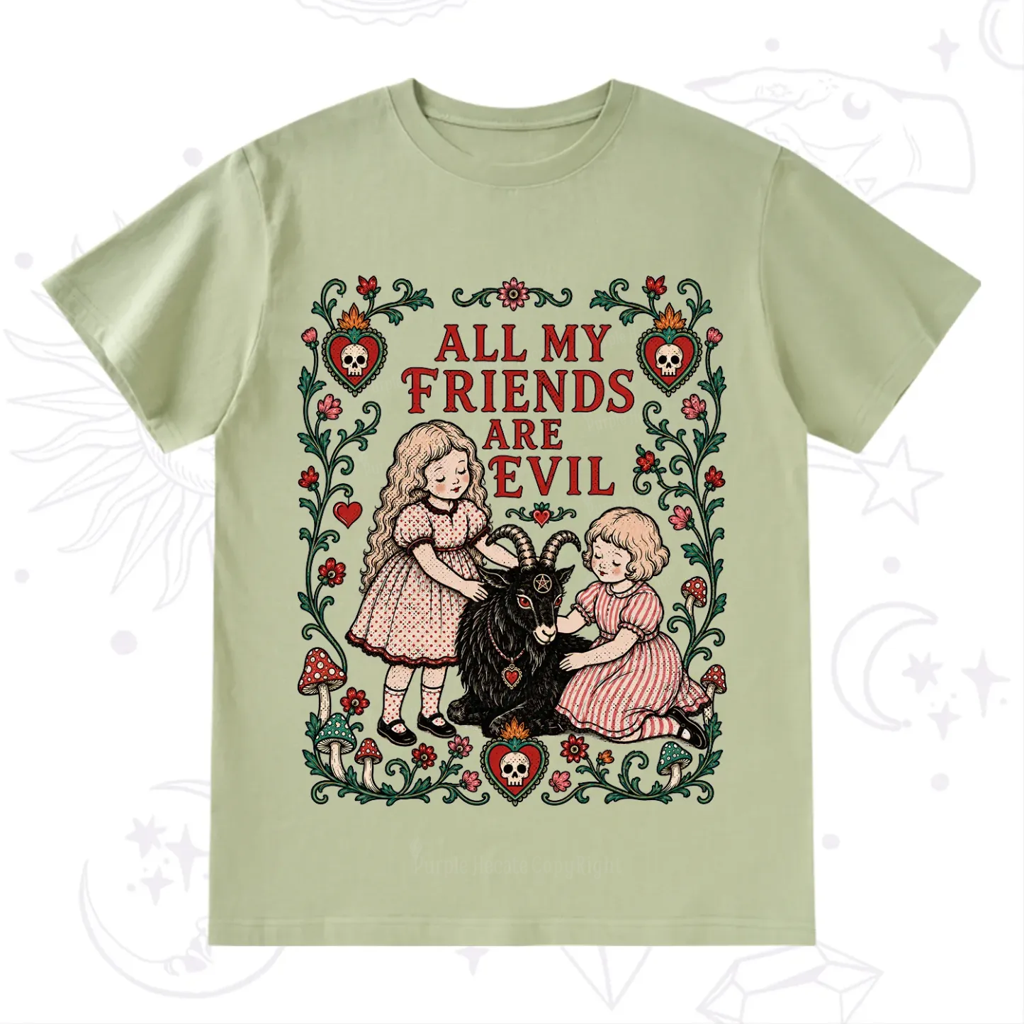 Purplehecate All My Friends Are Evil T-Shirt