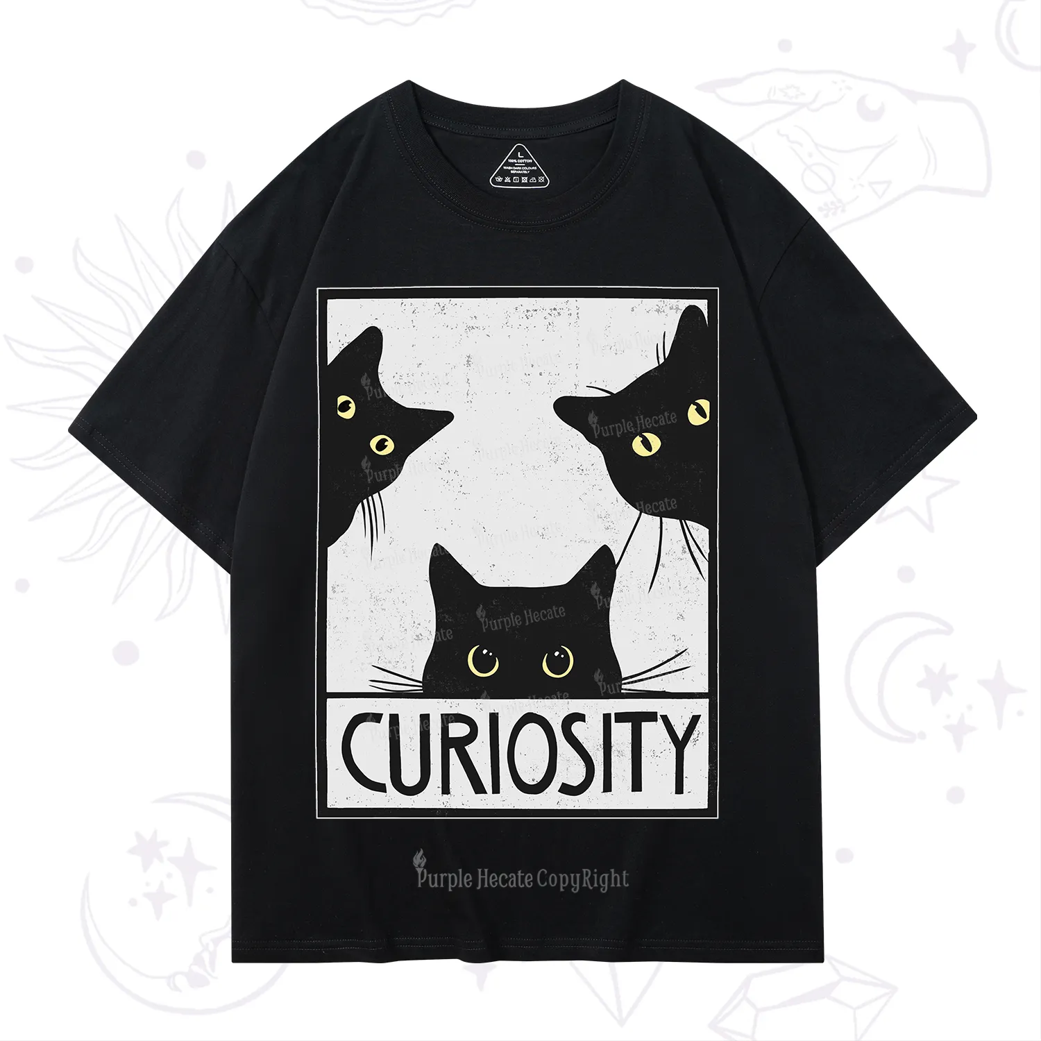 Purplehecate Curiosity Cat T-Shirt